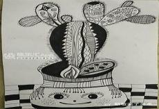 线描画大班美工教案