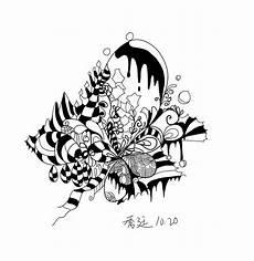 黑白线条画简单画